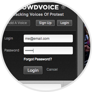 Crowdvoice - Log-in with your username and password and you’re ready to go! image