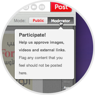 Crowdvoice - To moderate posts for an existing voice, click the “Moderate” tab on the voice page. Approve a post by clicking the thumbs-up button. Disapprove a post by clicking the thumbs-down button. Flag a post as spam by clicking the flag icon. image